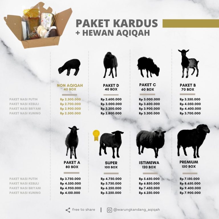 warung kandang aqiqah kambing jantan bekasi anak laki perempuan paket aqiqah