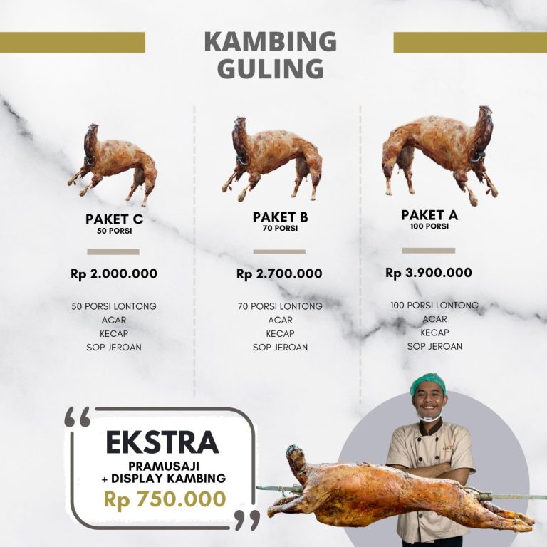 warung kandang aqiqah kambing jantan bekasi anak laki perempuan paket KAMBING GULING